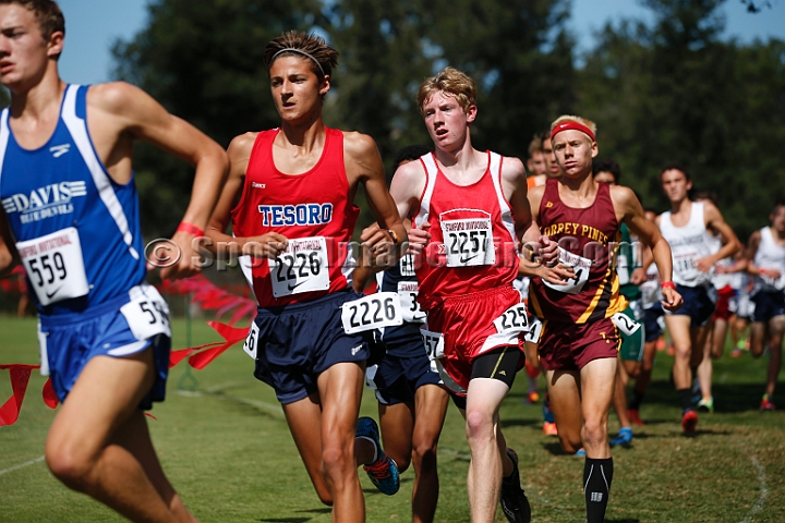 2014StanfordSeededBoys-369.JPG - Seeded boys race at the Stanford Invitational, September 27, Stanford Golf Course, Stanford, California.